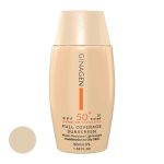 کرم ضد آفتاب رنگی ژیناژن، SPF 50، مدل 01، ‌مناسب پوست‌های چرب و مختلط با تنالیته روشن و حجم 50 میلی‌لیتر، ضد آب، محافظت‌کننده در برابر اشعه‌های UVA و UVB، ضد چروک، ضد لک و پیری، دارای فرمولاسیون مواد و املاح معدنی، با ماندگاری 2 ساعته - Image 2