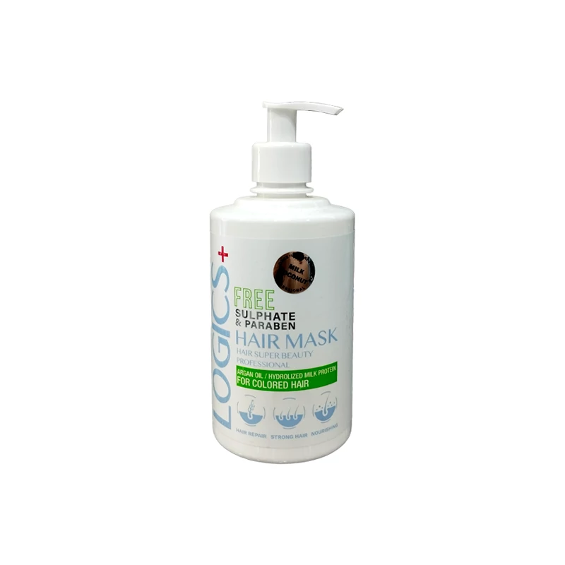 ماسک مو داخل حمام لوجیکس (Logix) با عصاره شیر نارگیل؛ احیاکننده موهای رنگ و دکلره شده 500 میل