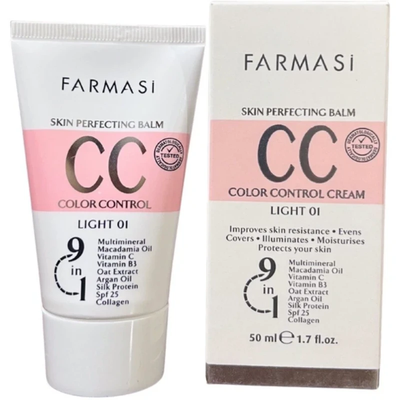 farmasi-cc-cream-no-01-50ml سیسی کرم فارماسی Farmasi CC Cream شماره 01 حجم 50 میلی لیتر - Image 1
