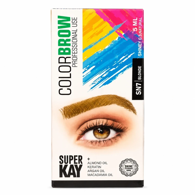 super-kay-colorbrow-eyebrow-coloring-kit-no کیت رنگ ابرو Super Kay سری ColorBrow شماره SN7 حجم 15 میلی لیتر - Image 1