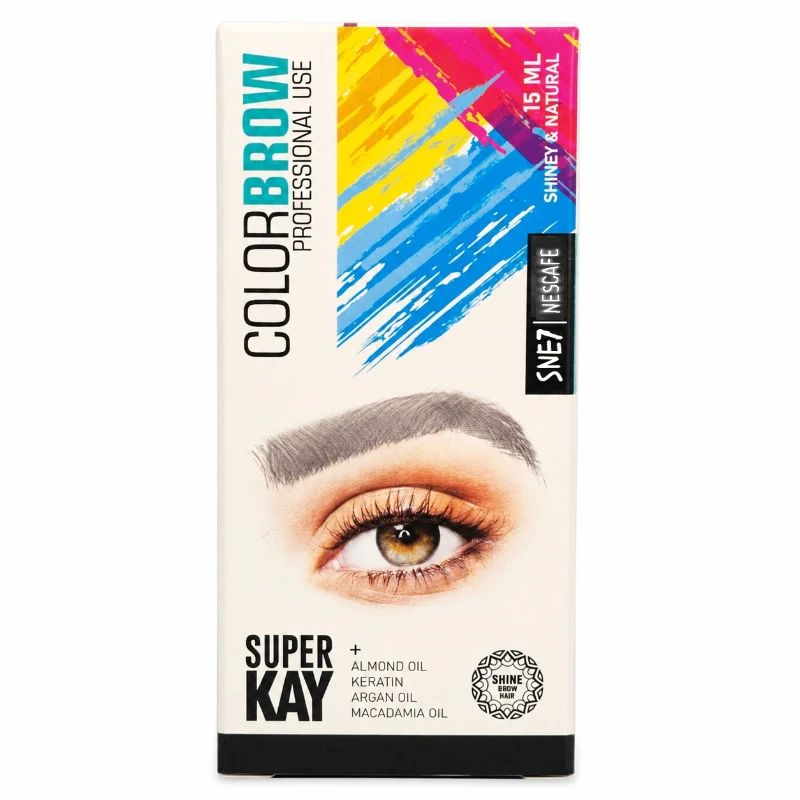 super-kay-colorbrow-eyebrow-coloring-kit-no کیت رنگ ابرو Super Kay سری ColorBrow شماره SNE7 حجم 15 میلی لیتر - Image 1