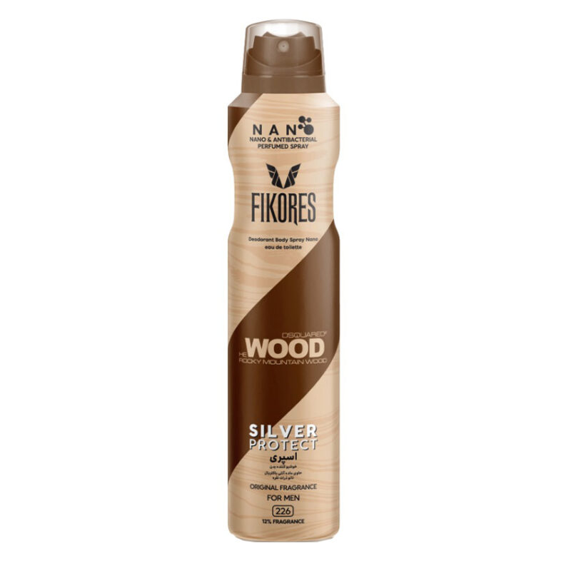 اسپری بدن مردانه فیکورس مدل Wood حجم 200 میلی لیتر - Image 2